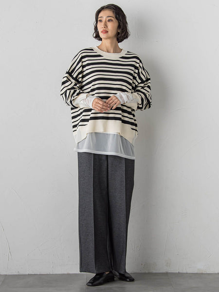 【WEB限定】”3コーデが叶う2点セット”ニット×シャツ