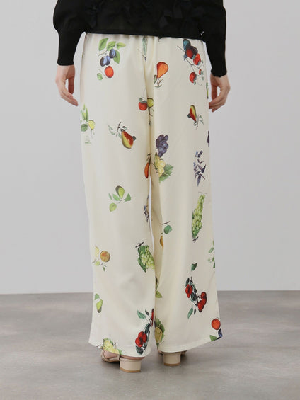フルーツモチーフワイドパンツ