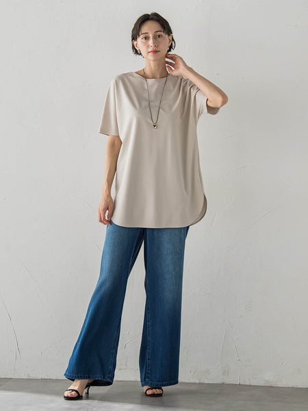 【WEB限定/大きいサイズ】”細身パンツも怖くない”Tシャツチュニック