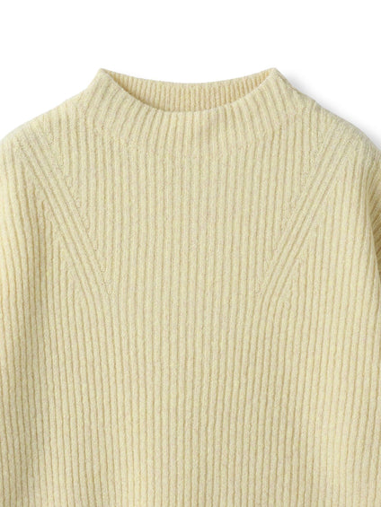 ラメリブボトルネックニット≪手洗い可能≫