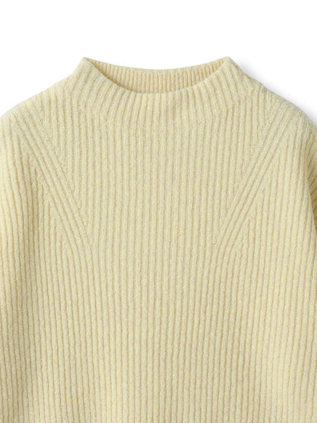 ラメリブボトルネックニット≪手洗い可能≫