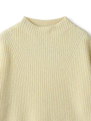 ラメリブボトルネックニット≪手洗い可能≫