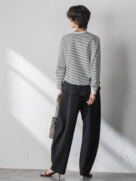 ポンチローマラウンドヘムドッキングプルオーバー