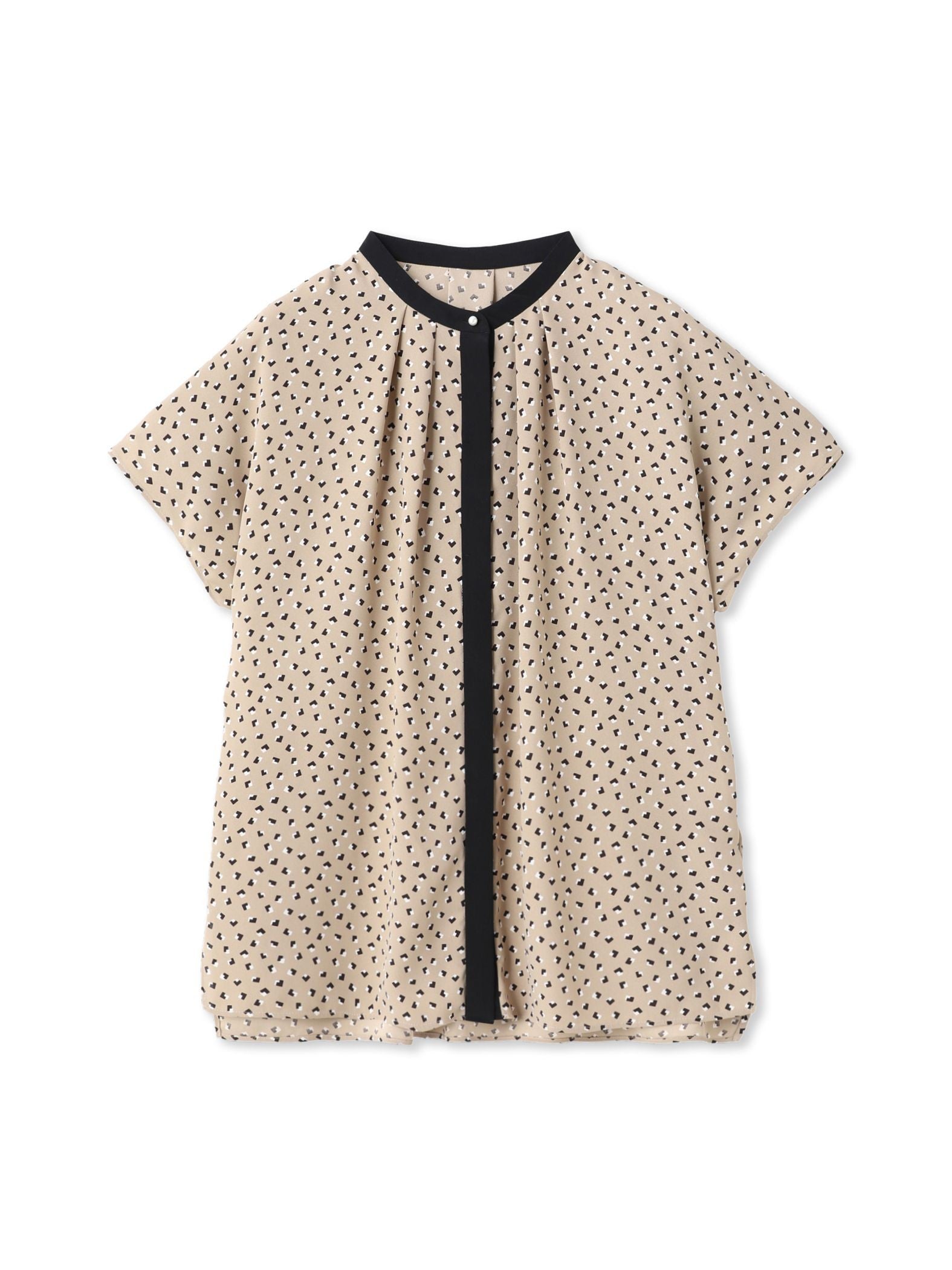 【WEB限定】プリントアムンゼンブラウス≪洗濯機で洗える/透けにくい≫