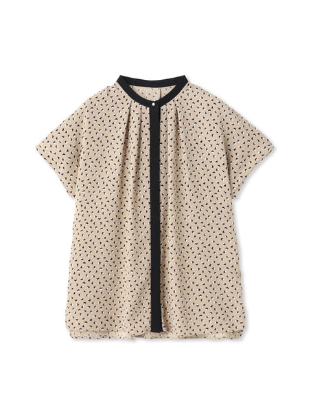 【WEB限定】プリントアムンゼンブラウス≪洗濯機で洗える/透けにくい≫