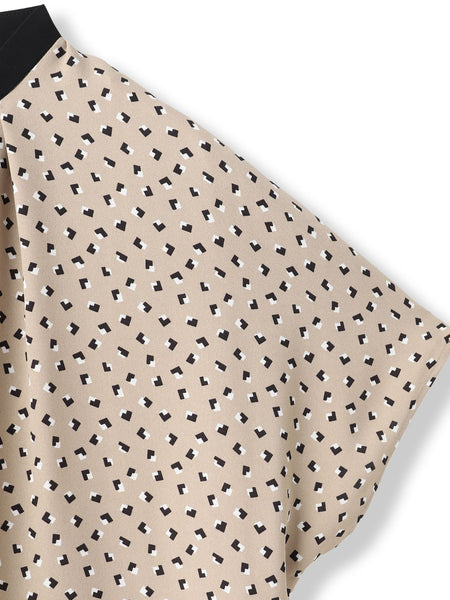 【WEB限定】プリントアムンゼンブラウス≪洗濯機で洗える/透けにくい≫