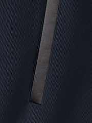 ノーカラーハーフコート