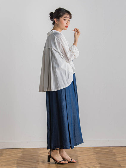 【WEB限定】バイオシルクタックZIPワンピース≪洗濯機で洗える≫