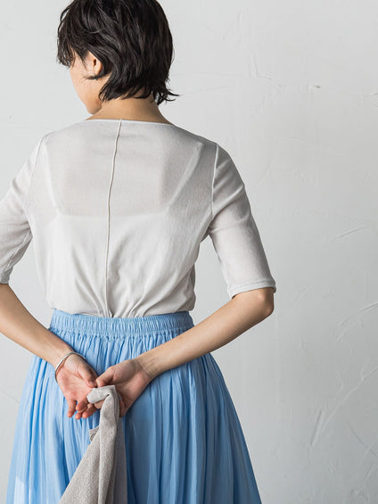 シアーテレココンパクトTシャツ≪洗濯機で洗える≫