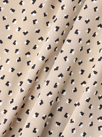 【WEB限定】プリントアムンゼンブラウス≪洗濯機で洗える/透けにくい≫