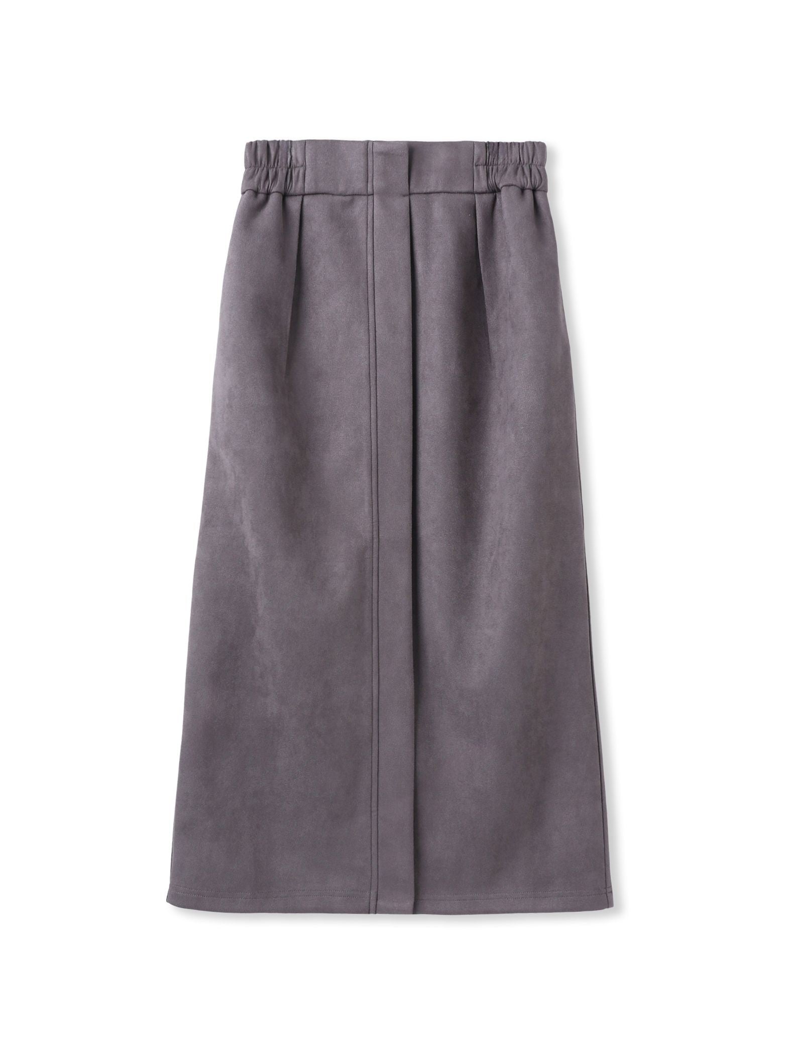 スエードフロント切替えナロースカート≪手洗い可能≫