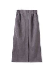 スエードフロント切替えナロースカート≪手洗い可能≫