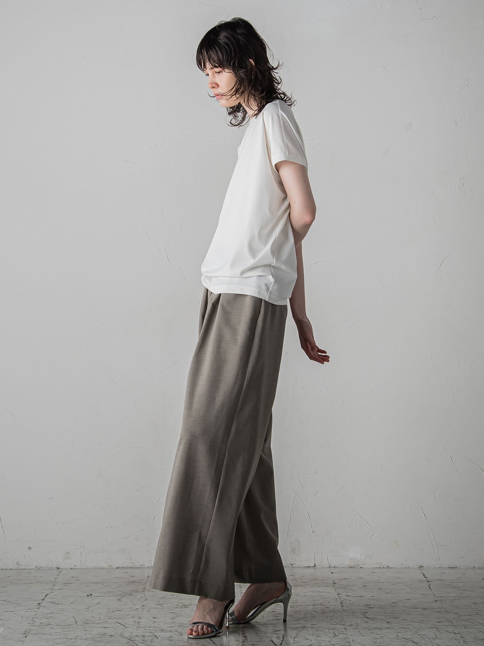 マシュマロポンチカットソー≪洗濯機で洗える≫