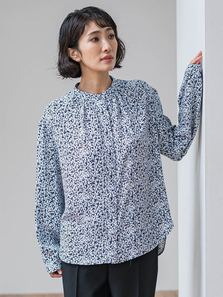 【大きいサイズ】くずしドットブラウス