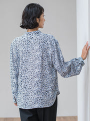 【大きいサイズ】くずしドットブラウス