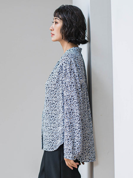 【大きいサイズ】くずしドットブラウス