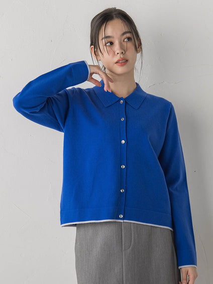 スーパーストレッチステンカーディガン≪洗濯機で洗える≫