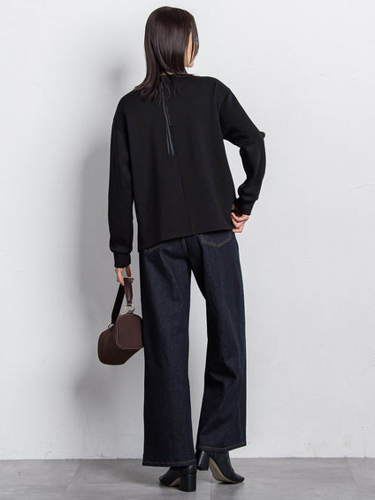 【WEB限定】365デニムパンツ ワイドシルエット≪洗える≫