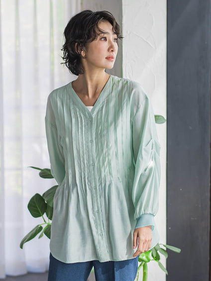 【WEB限定】シルキーローンブラウス