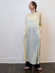 《予約販売》sheer long dress 　【日本製】