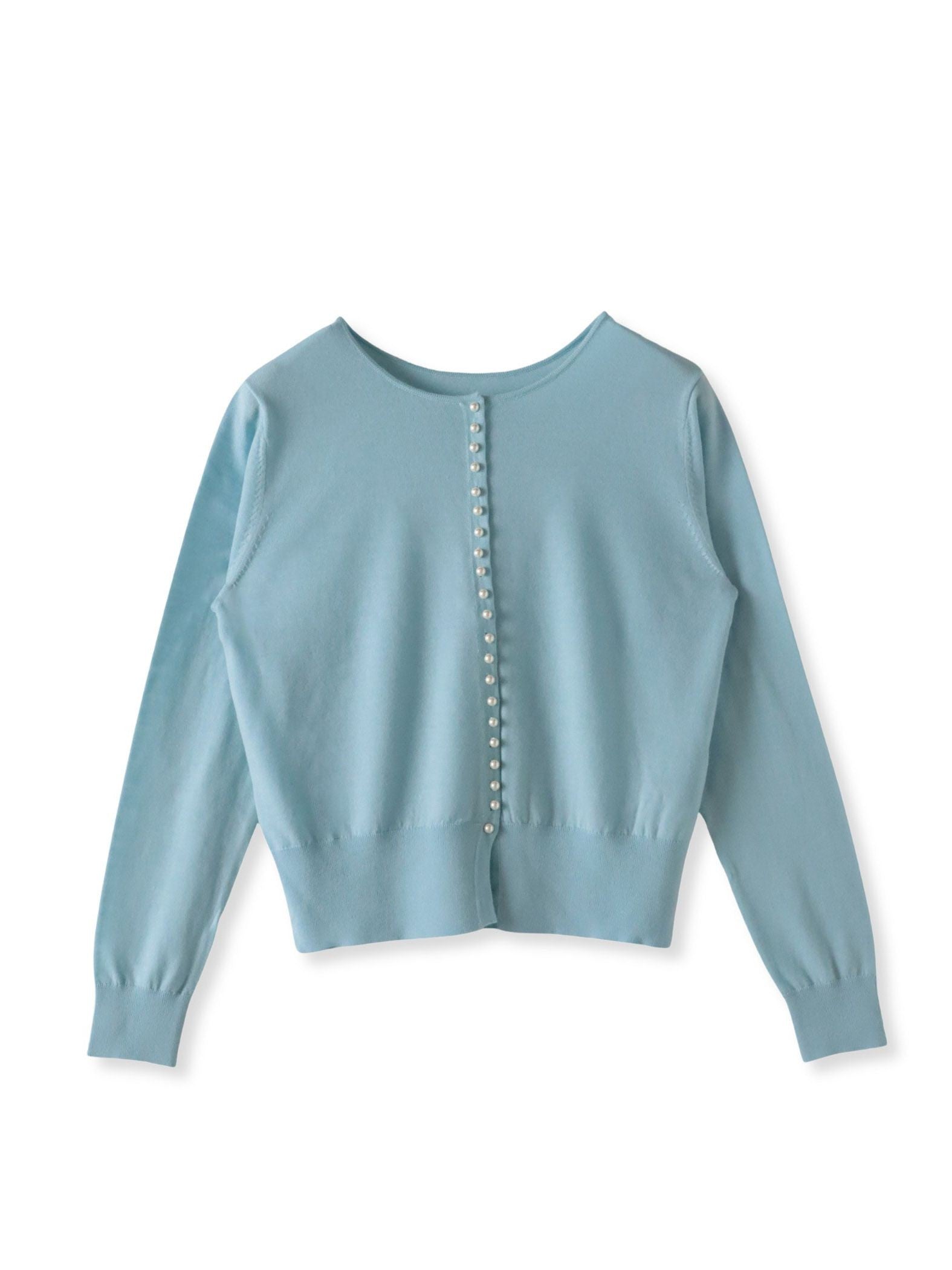 前後2wayパールボタンカーディガン