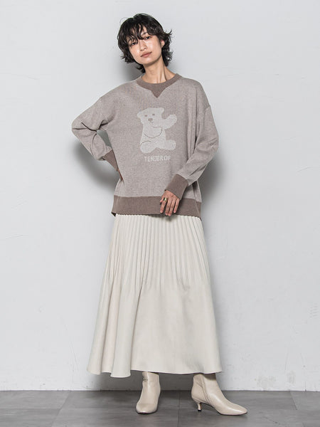 BEARジャカードニット≪手洗い可能≫