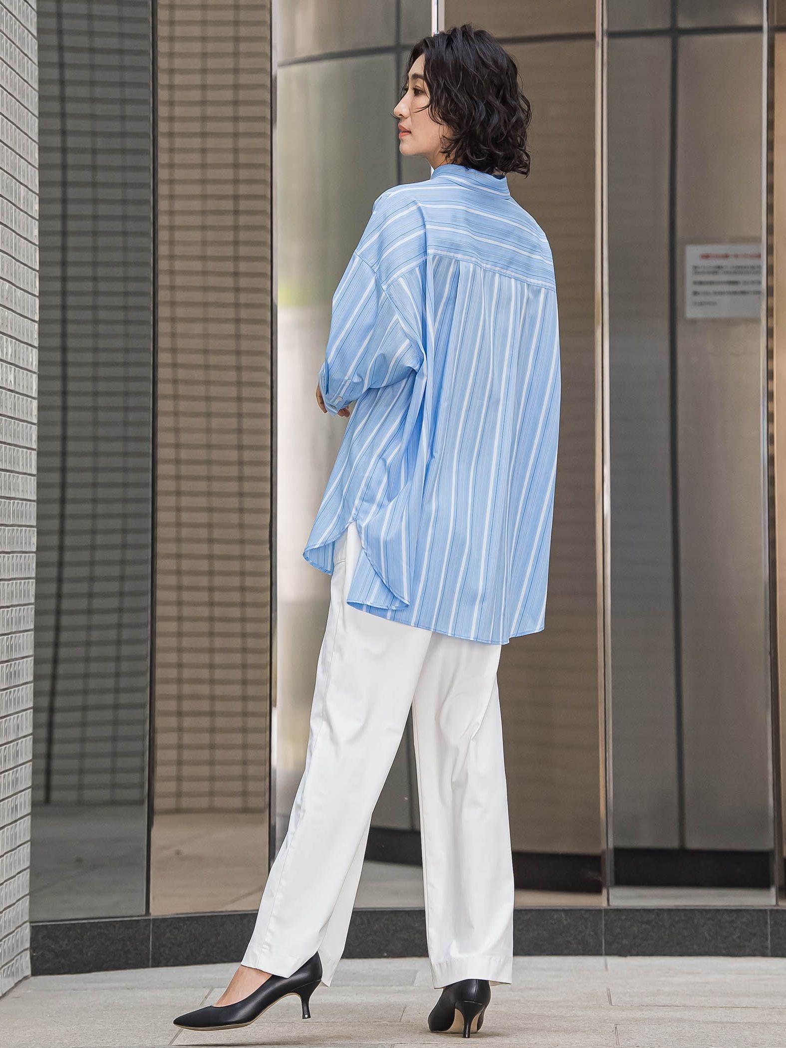 【WEB限定/大きいサイズ】ハイテンションワイドパンツ≪洗濯機で洗える≫