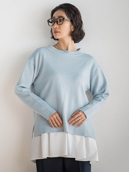 ペプラムカットソー