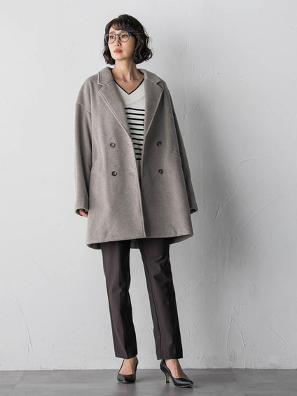 【biyori】ニットビーバーコート