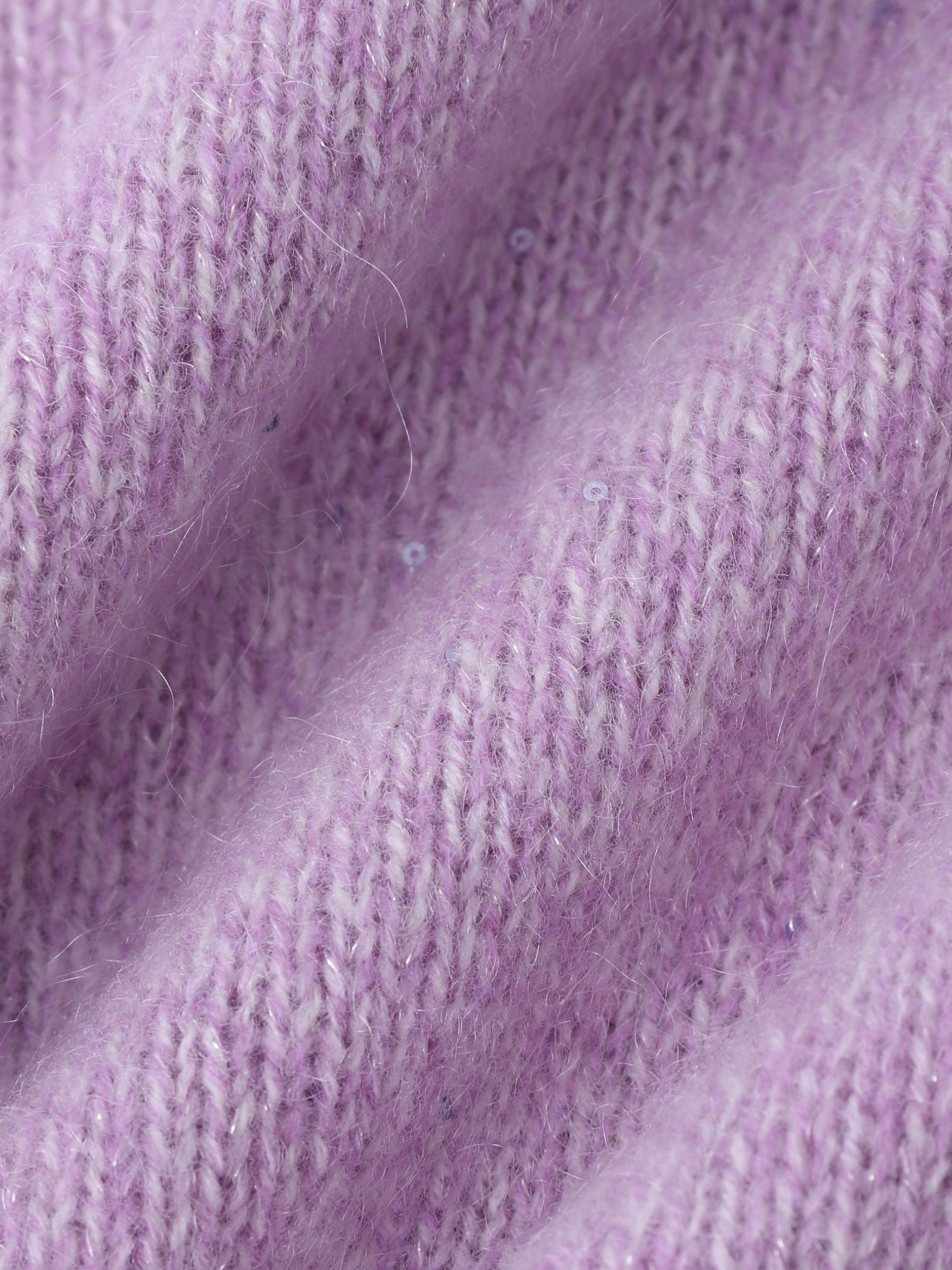 スパンコールラメVネックニット≪洗える≫