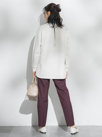 【WEB限定】美シルエット裏起毛ストレッチパンツ≪13号あり≫