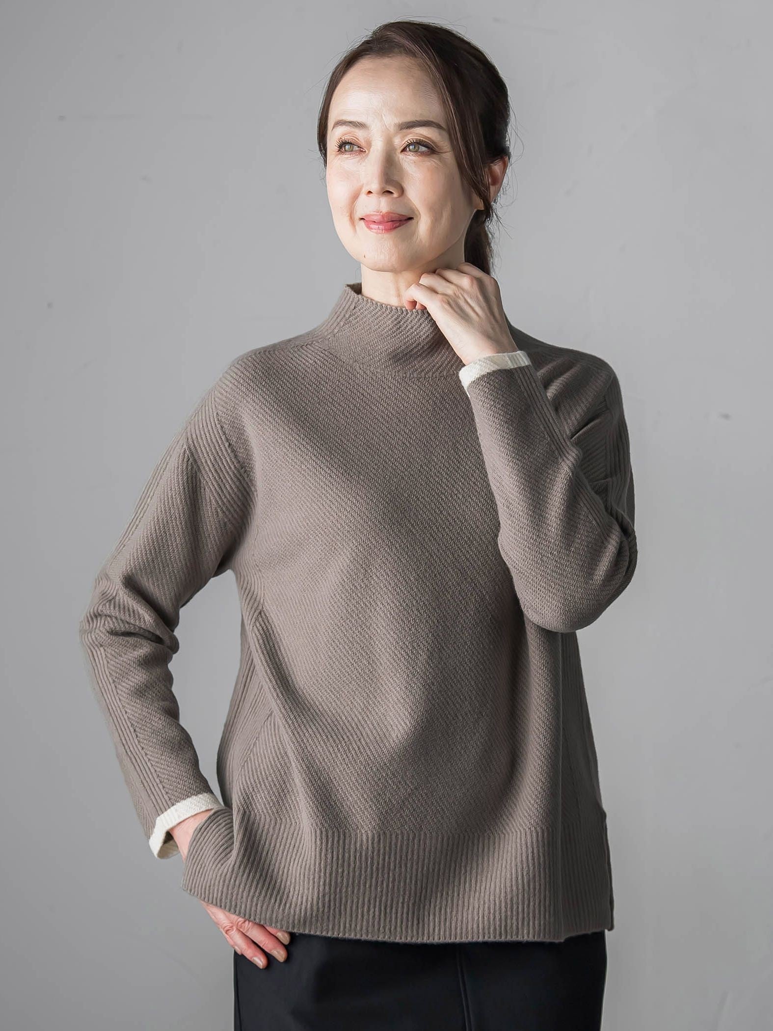 配色CHESSニット