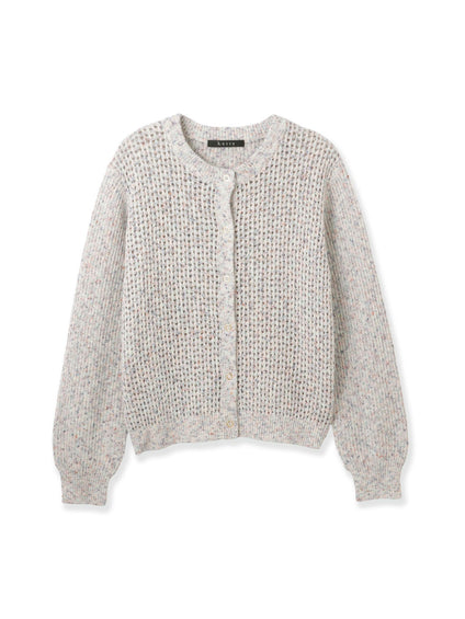 ミックスコイルクルーネックカーディガン