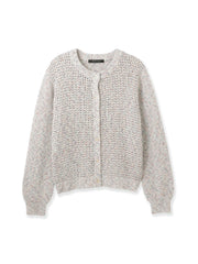 ミックスコイルクルーネックカーディガン