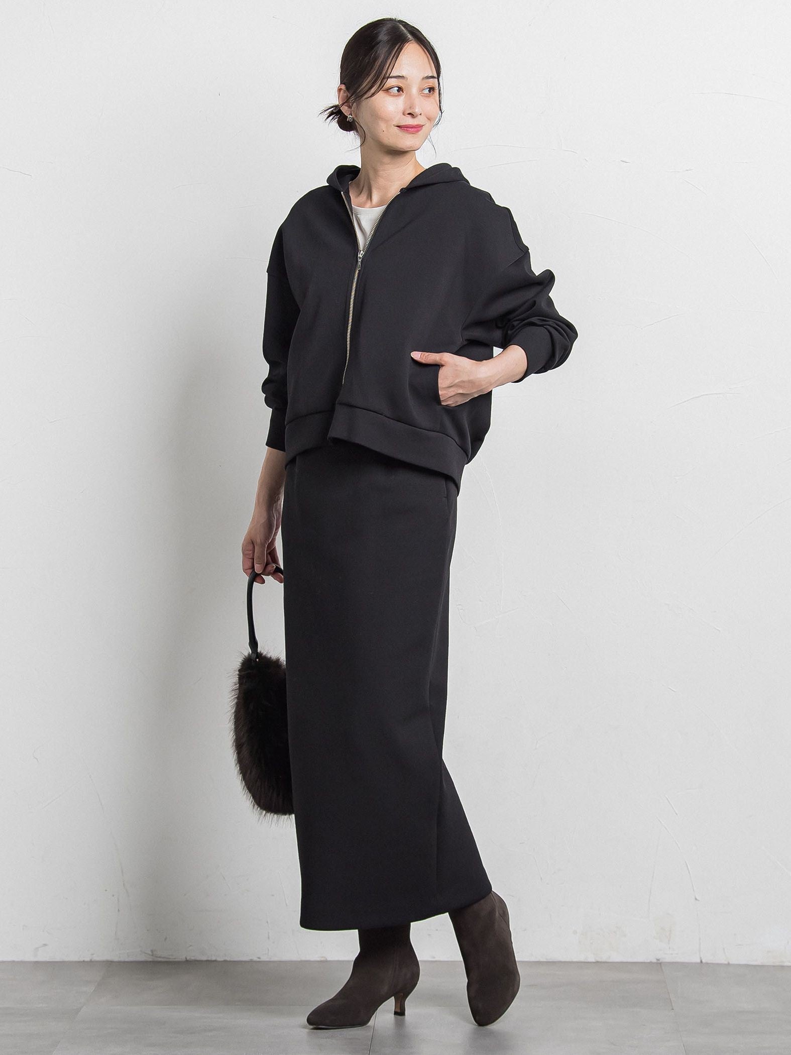 cotton Air ナロースカート≪洗濯機で洗える≫