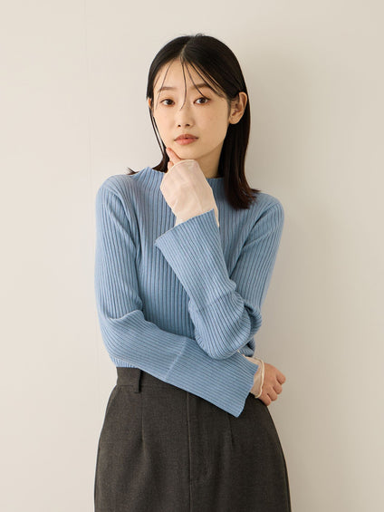 シアーカフレイヤードフウニットプルオーバー≪手洗い可能≫