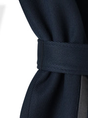 ノーカラーハーフコート