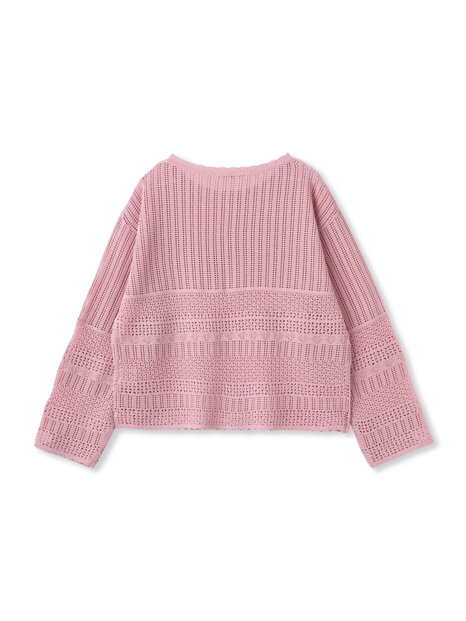 レース柄ニット