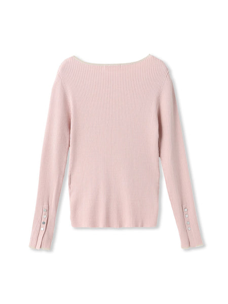 配色RIBニット≪手洗い可能≫