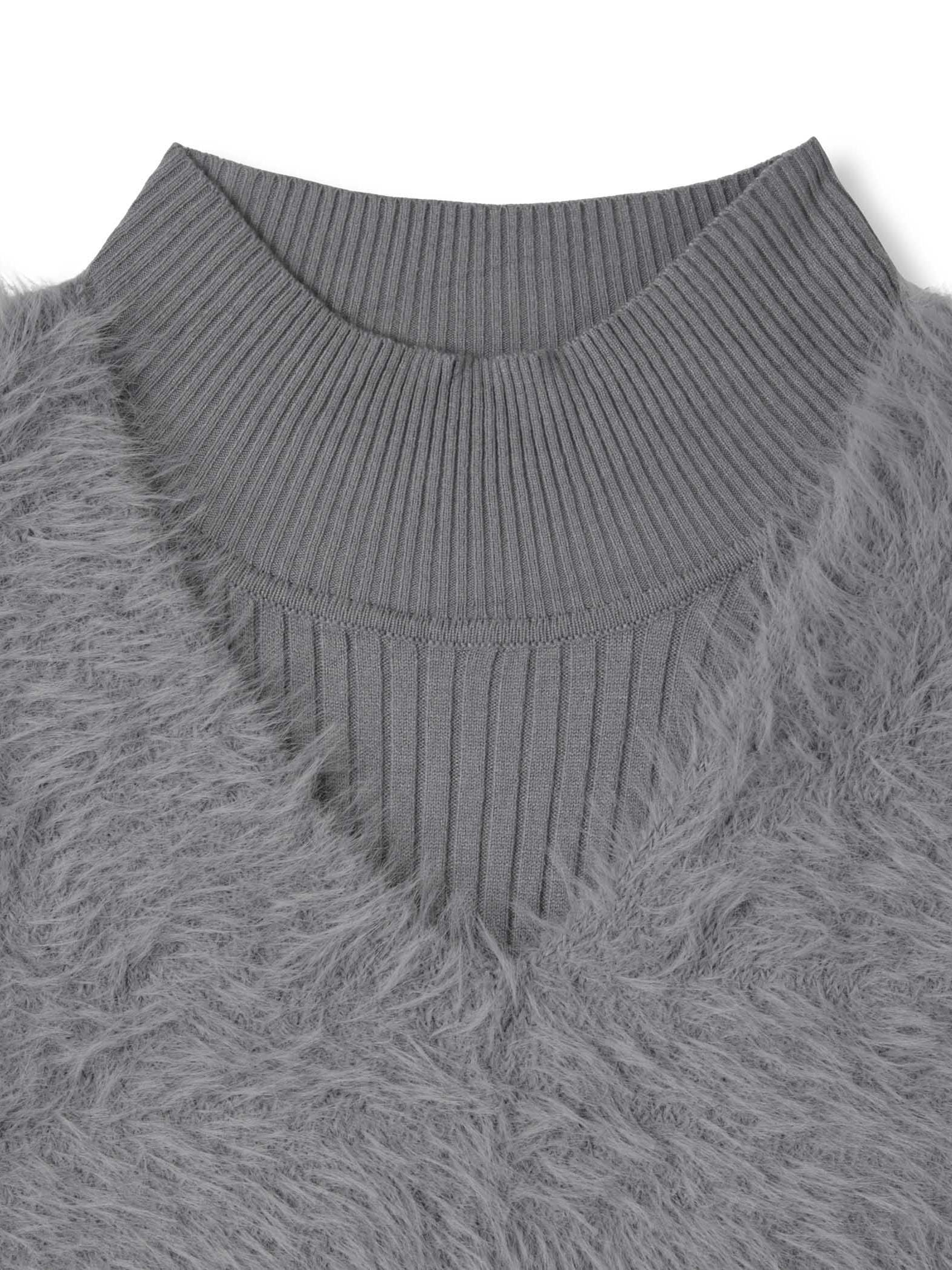 シャギーニットベストアンサンブルワンピース≪手洗い可能≫