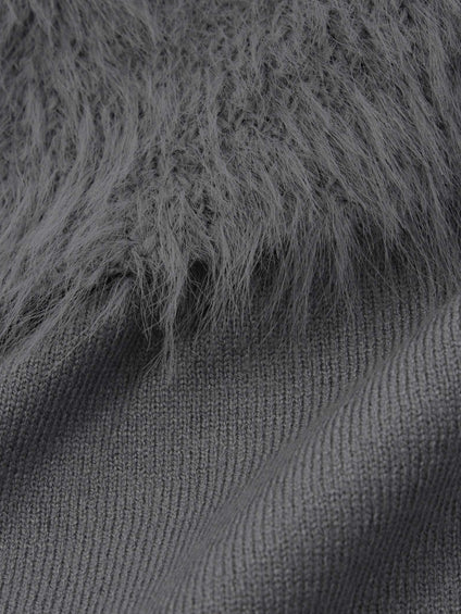 シャギーニットベストアンサンブルワンピース≪手洗い可能≫