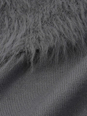 シャギーニットベストアンサンブルワンピース≪手洗い可能≫