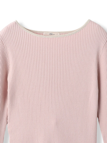 配色RIBニット≪手洗い可能≫