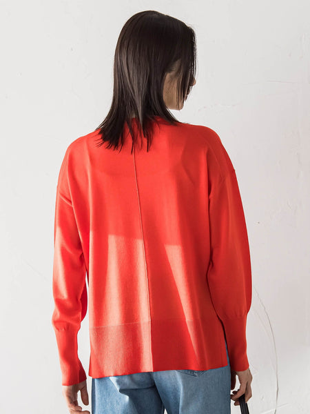 【WEB限定】ベーシックウールクルーネックニット≪洗える≫