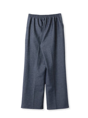 【WEB限定/大きいサイズ】”楽暖”裏起毛ワイドパンツ≪洗濯機で洗える≫