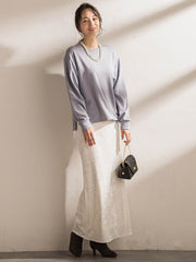 スノーベロアクラッシュスカート