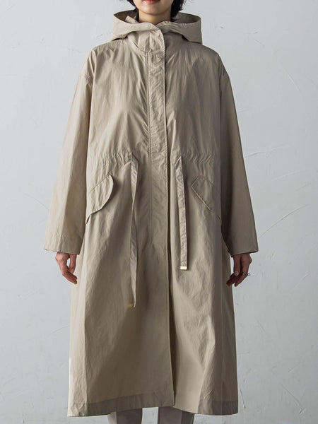 撥水ドロストフーディーコート≪手洗い可能≫
