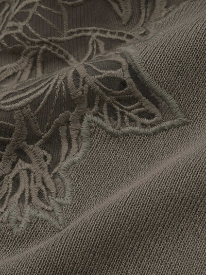 ショルダーレースニットプルオーバー≪手洗い可能≫