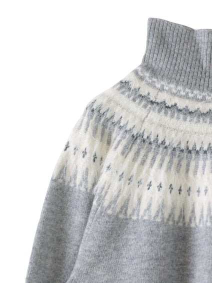 フェアアイル柄ニット