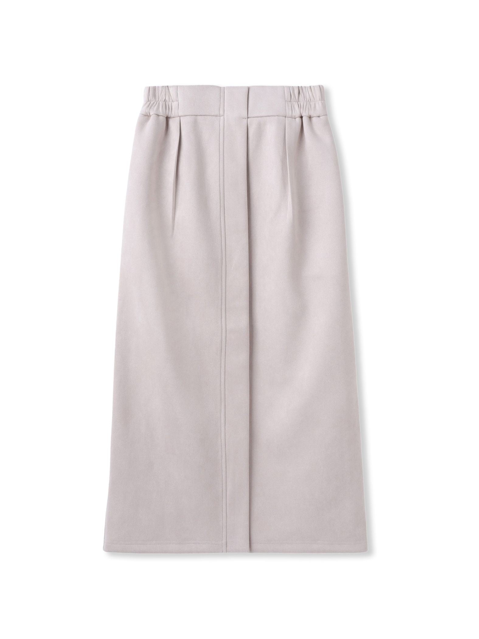 スエードフロント切替えナロースカート≪手洗い可能≫